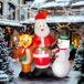 Hinchables de Navidad Tela de Poliéster Outsunny Hinchables de Navidad Tela de Poliéster Outsunny Multicolor