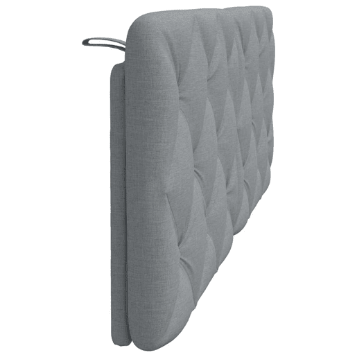 Almofadão de Cabeceira - Cabeceira de cama 140 cm tecido cinzento-claro
