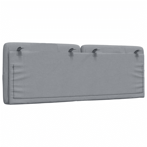 Almofadão de Cabeceira - Cabeceira de cama 140 cm tecido cinzento-claro