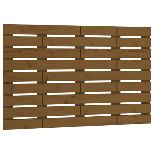 Cabeceira - Cabeceira de cama de parede 96x3x63 cm pinho maciço castanho-mel