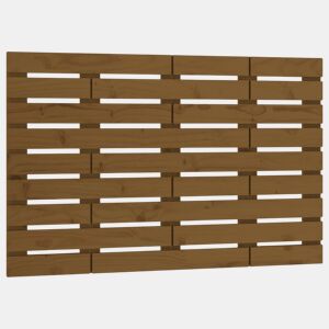 Cabeceira - Cabeceira de cama de parede 96x3x63 cm pinho maciço castanho-mel