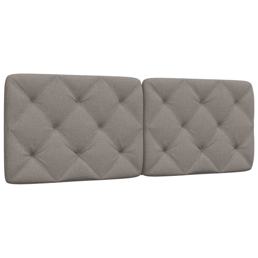Almofadão de Cabeceira - Cabeceira de cama 120 cm tecido cinzento-acastanhado