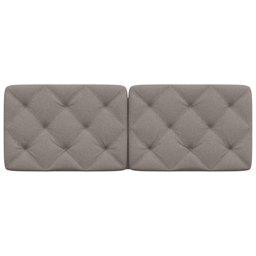 Almofadão de Cabeceira - Cabeceira de cama 120 cm tecido cinzento-acastanhado