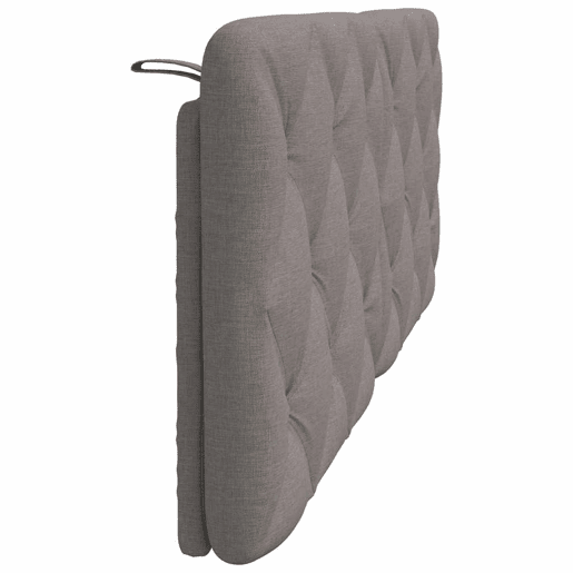 Almofadão de Cabeceira - Cabeceira de cama 120 cm tecido cinzento-acastanhado