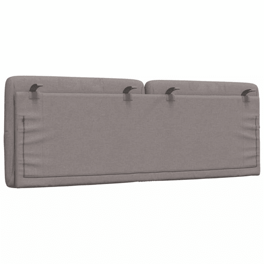 Almofadão de Cabeceira - Cabeceira de cama 120 cm tecido cinzento-acastanhado