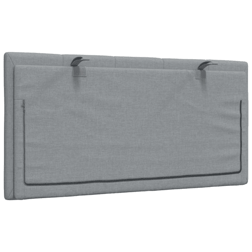 Almofadão de Cabeceira - Cabeceira de cama 100 cm tecido cinzento-claro