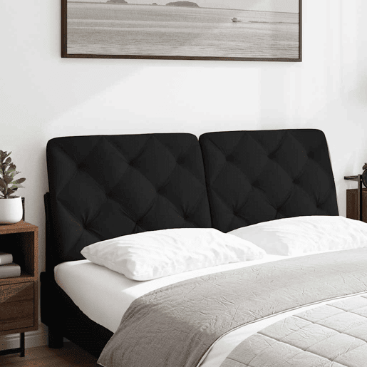 Almofadão de Cabeceira - Cabeceira de cama 120 cm tecido preto