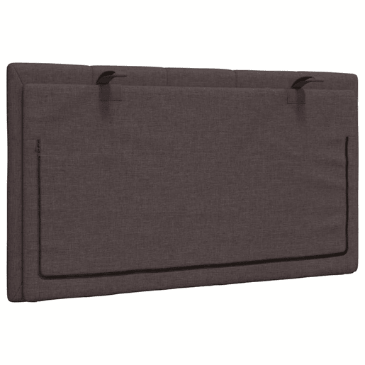Almofadão de Cabeceira - Cabeceira de cama 80 cm tecido castanho-escuro