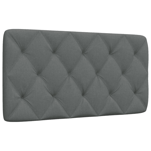 Almofadão de Cabeceira - Cabeceira de cama 100 cm tecido cinzento-escuro