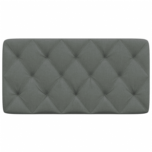 Almofadão de Cabeceira - Cabeceira de cama 100 cm tecido cinzento-escuro