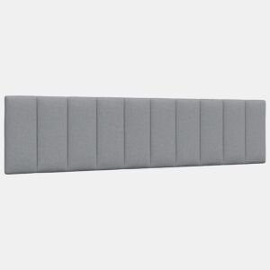 Almofadão de Cabeceira - Cabeceira de cama 200 cm tecido cinzento-claro