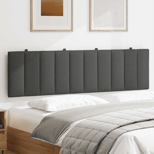 Almofadão de Cabeceira - Cabeceira de cama 180 cm tecido cinzento-escuro