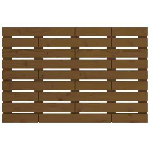 Cabeceira - Cabeceira de cama de parede 106x3x63 cm pinho maciço castanho-mel