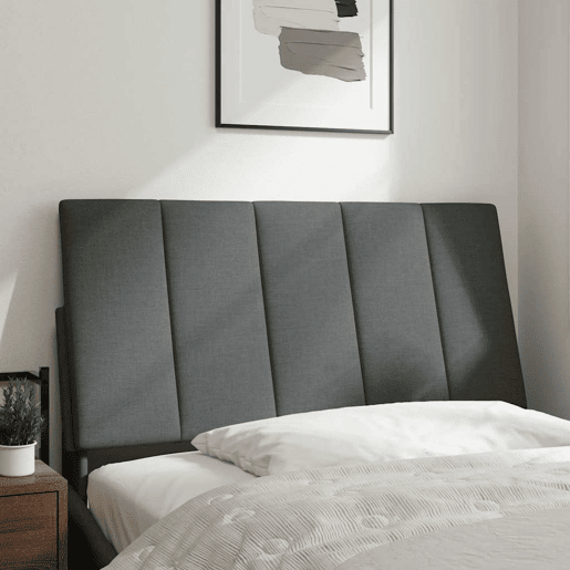 Almofadão de Cabeceira - Cabeceira de cama 100 cm tecido cinzento-escuro