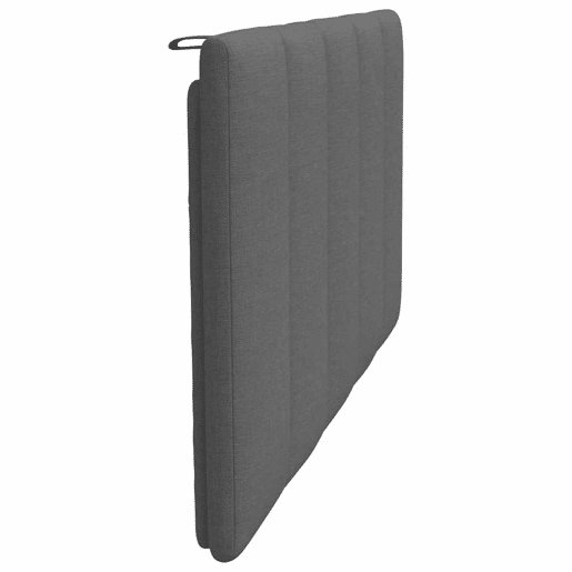 Almofadão de Cabeceira - Cabeceira de cama 100 cm tecido cinzento-escuro