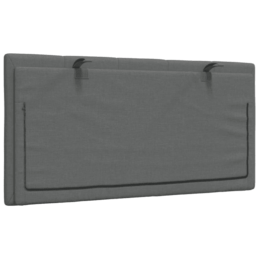 Almofadão de Cabeceira - Cabeceira de cama 100 cm tecido cinzento-escuro