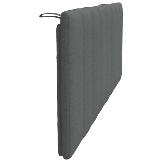 Almofadão de Cabeceira - Cabeceira de cama 120 cm tecido cinzento-escuro