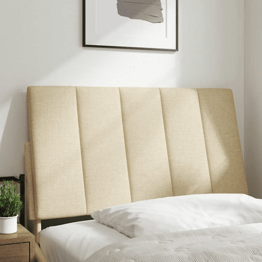 Almofadão de Cabeceira - Cabeceira de cama 80 cm tecido creme