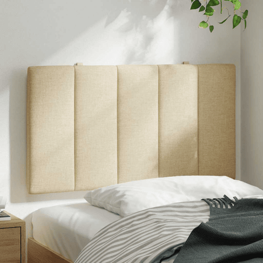 Almofadão de Cabeceira - Cabeceira de cama 80 cm tecido creme
