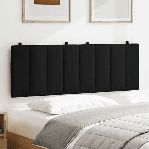 Almofadão de Cabeceira - Cabeceira de cama 140 cm tecido preto