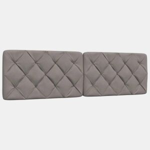 Almofadão de Cabeceira - Cabeceira de cama 180 cm tecido cinzento-acastanhado