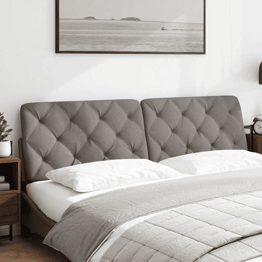 Almofadão de Cabeceira - Cabeceira de cama 180 cm tecido cinzento-acastanhado Almofadão de Cabeceira - Cabeceira de cama 180 cm tecido cinzento-acastanhado