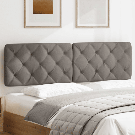 Almofadão de Cabeceira - Cabeceira de cama 180 cm tecido cinzento-acastanhado Almofadão de Cabeceira - Cabeceira de cama 180 cm tecido cinzento-acastanhado