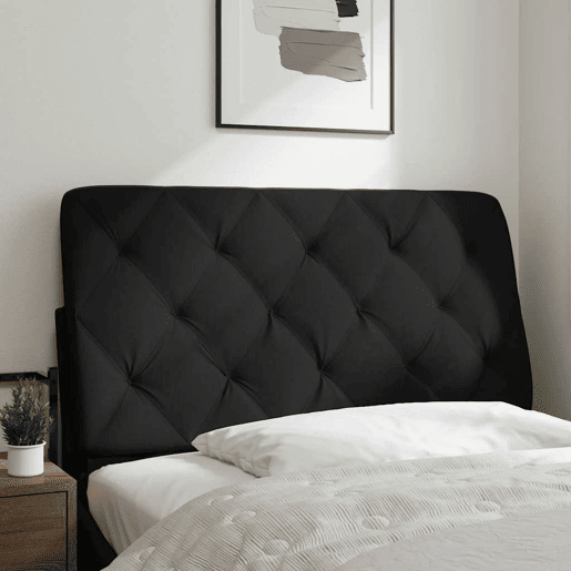 Almofadão de Cabeceira - Cabeceira de cama 100 cm tecido preto