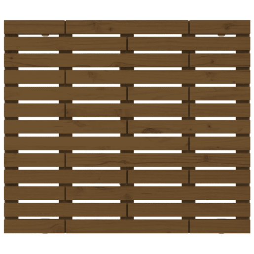 Cabeceira - Cabeceira de cama de parede 126x3x91,5 cm pinho maciço castanho-mel