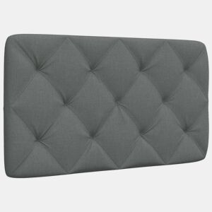 Almofadão de Cabeceira - Cabeceira de cama 80 cm tecido cinzento-escuro