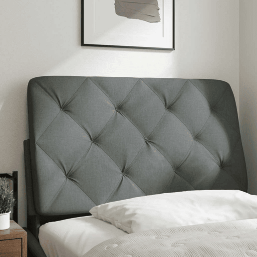 Almofadão de Cabeceira - Cabeceira de cama 80 cm tecido cinzento-escuro Almofadão de Cabeceira - Cabeceira de cama 80 cm tecido cinzento-escuro