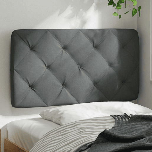 Almofadão de Cabeceira - Cabeceira de cama 80 cm tecido cinzento-escuro Almofadão de Cabeceira - Cabeceira de cama 80 cm tecido cinzento-escuro