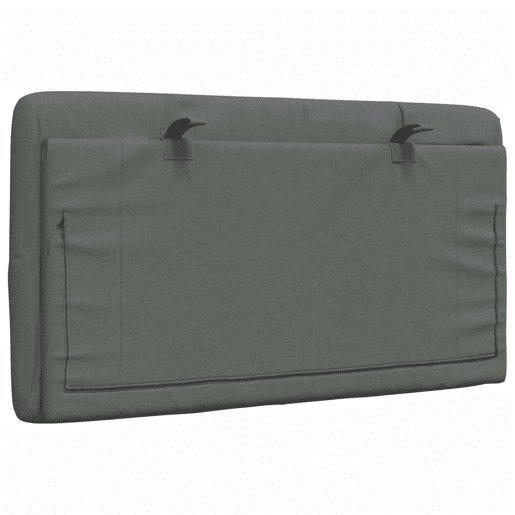 Almofadão de Cabeceira - Cabeceira de cama 80 cm tecido cinzento-escuro Almofadão de Cabeceira - Cabeceira de cama 80 cm tecido cinzento-escuro