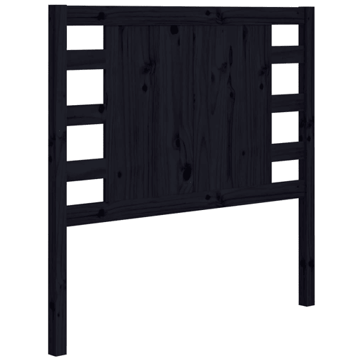Cabeceira - Cabeceira de cama 96x4x100 cm pinho maciço preto