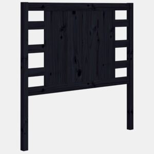 Cabeceira - Cabeceira de cama 96x4x100 cm pinho maciço preto