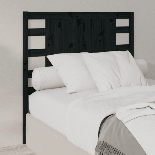 Cabeceira - Cabeceira de cama 96x4x100 cm pinho maciço preto
