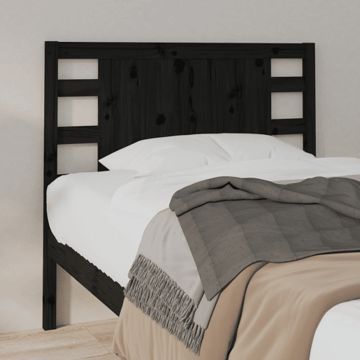 Cabeceira - Cabeceira de cama 96x4x100 cm pinho maciço preto