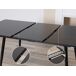 MEUBLES COSY Mesa Comedor Extensible Moderna 160x80 MEUBLES COSY Mesa Comedor Extensible Moderna 160x80 Negro