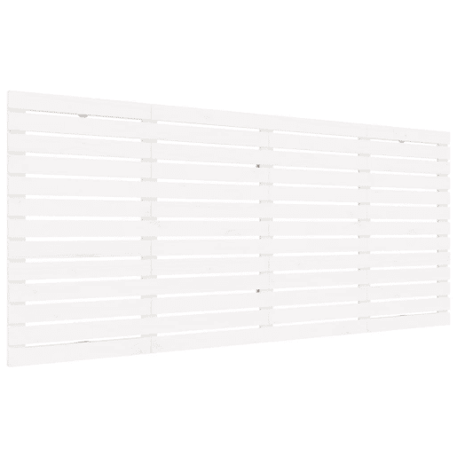 Cabeceira - Cabeceira de cama de parede 166x3x91,5cm madeira de pinho maciça branco