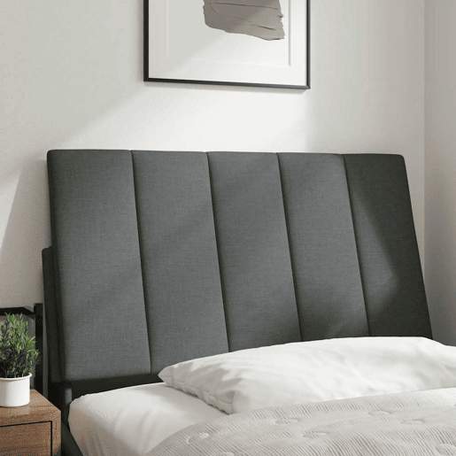 Almofadão de Cabeceira - Cabeceira de cama 80 cm tecido cinzento-escuro
