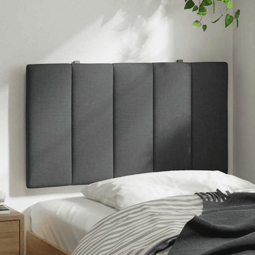 Almofadão de Cabeceira - Cabeceira de cama 80 cm tecido cinzento-escuro