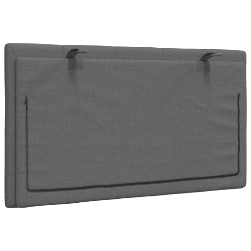 Almofadão de Cabeceira - Cabeceira de cama 80 cm tecido cinzento-escuro