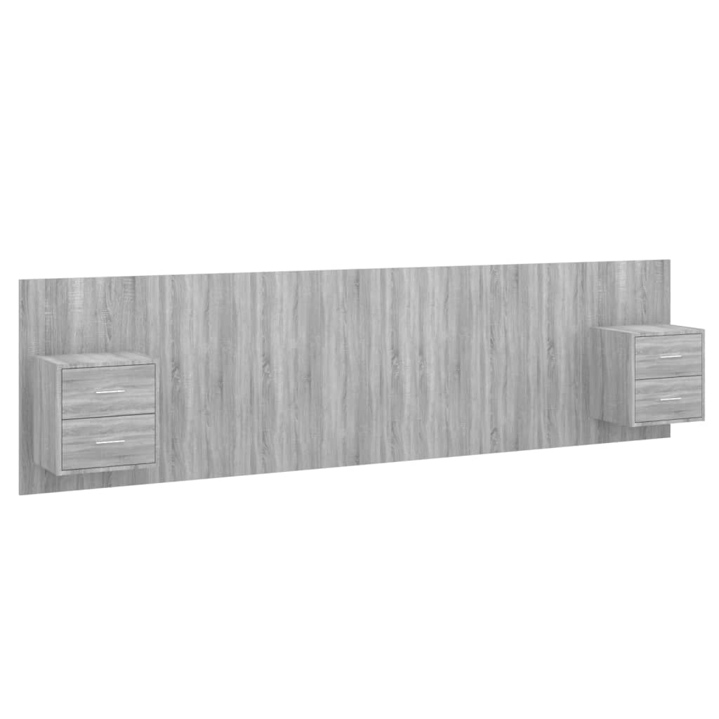 Cabecero cama - Mueble cabecero 200 Gris