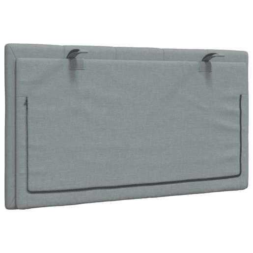 Almofadão de Cabeceira - Cabeceira de cama 90 cm tecido cinzento-claro