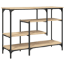 Mesa Consola - Mesa De Entrada c prateleiras 100x35x75 cm carvalho sonoma