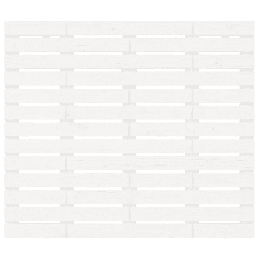 Cabeceira - Cabeceira de cama de parede 106x3x91,5cm madeira de pinho maciça branco