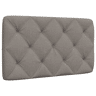 Almofadão de Cabeceira - Cabeceira de cama 90 cm tecido cinzento-acastanhado