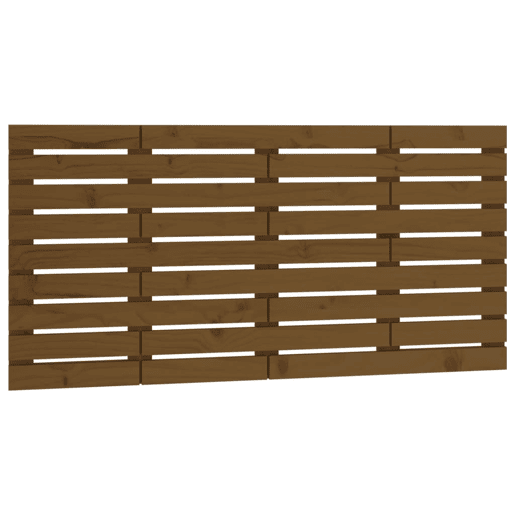 Cabeceira - Cabeceira de cama de parede 156x3x63 cm pinho maciço castanho-mel