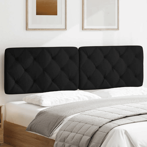 Almofadão de Cabeceira - Cabeceira de cama 180 cm tecido preto