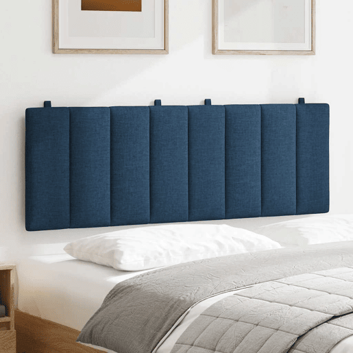 Almofadão de Cabeceira - Cabeceira de cama 140 cm tecido azul